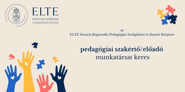 �ll�shirdet�s: pedag�giai szak�rt�/el�ad� munkak�r