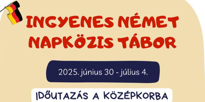 Ingyenes nmet nyelvi napkzis tbor idn nyron is 