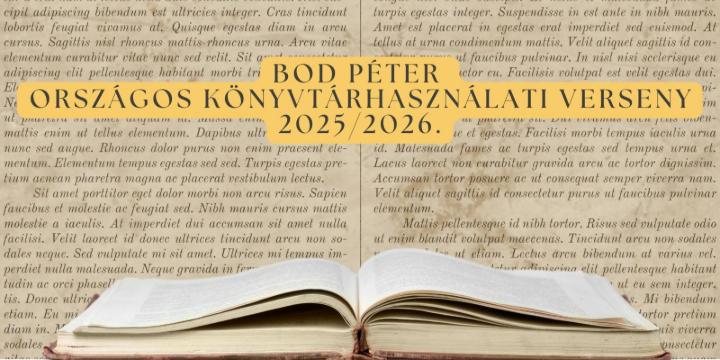Bod P�ter Orsz�gos K�nyvt�rhaszn�lati Verseny: hat vasi a d�nt�ben